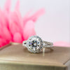 1.25ct brilliant cut Moissanite Gold Engagement Ring - 10US05